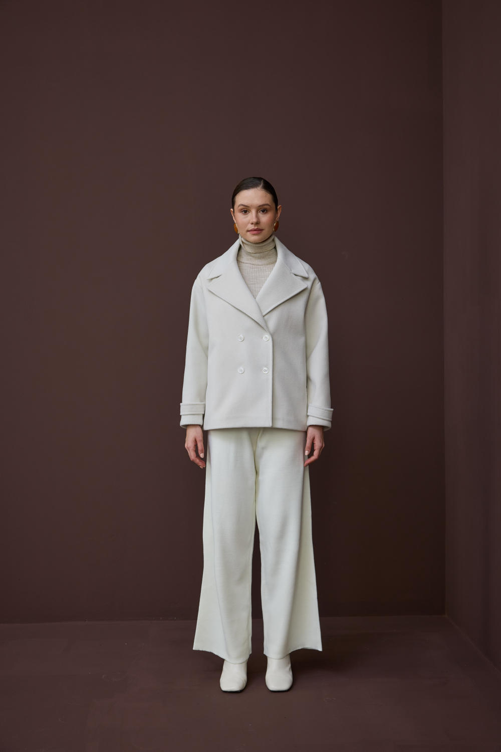 KISA KAŞMİR KABAN EKRU - 3