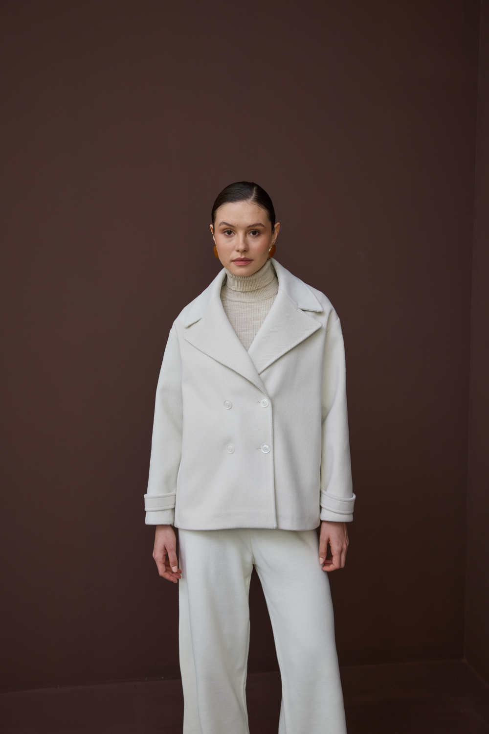 KISA KAŞMİR KABAN EKRU - 6