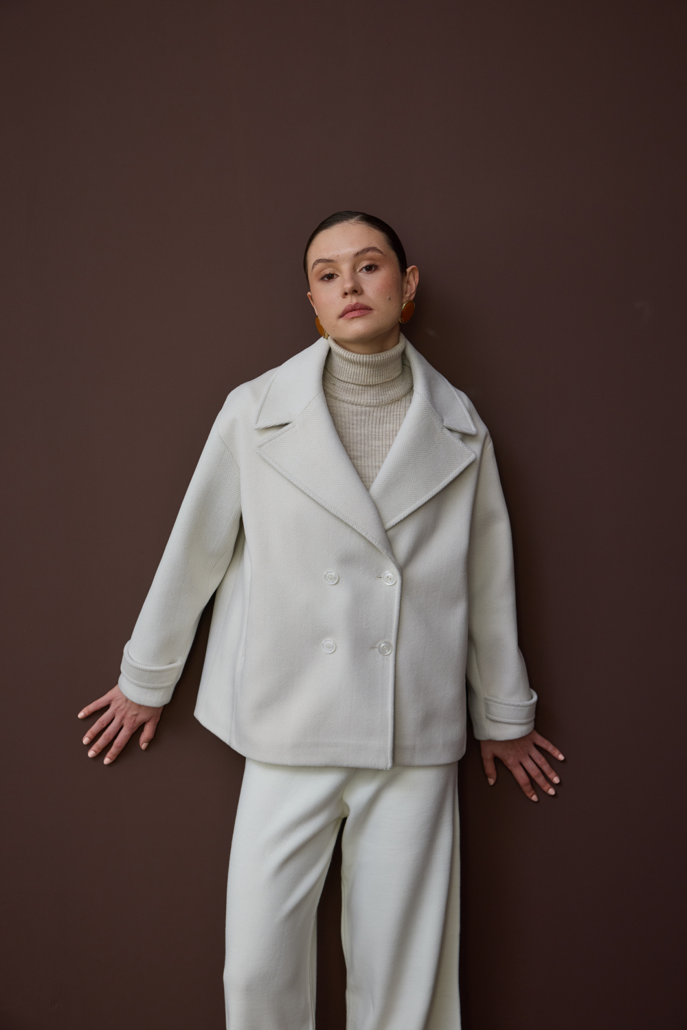 KISA KAŞMİR KABAN EKRU - 7