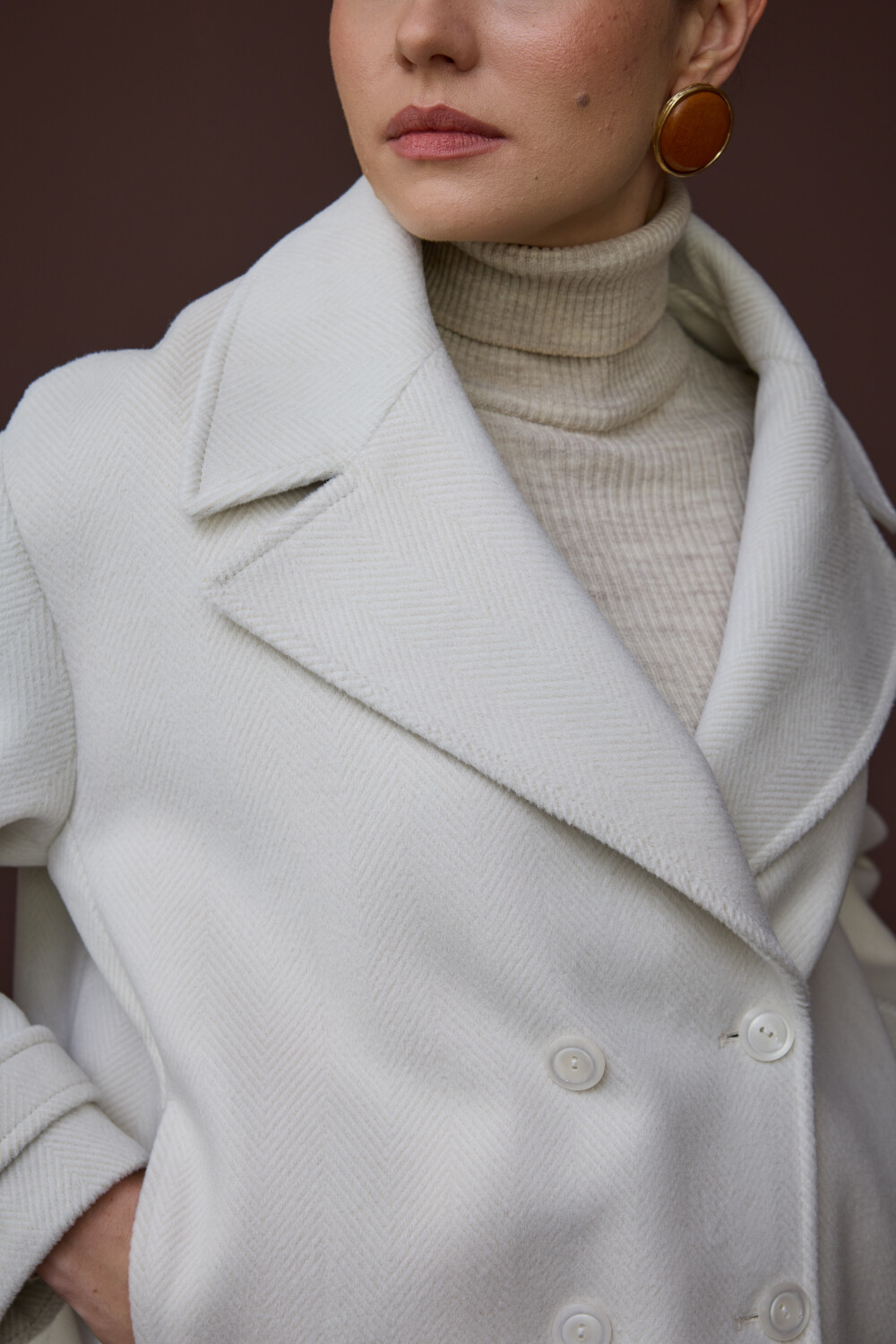 KISA KAŞMİR KABAN EKRU - 8