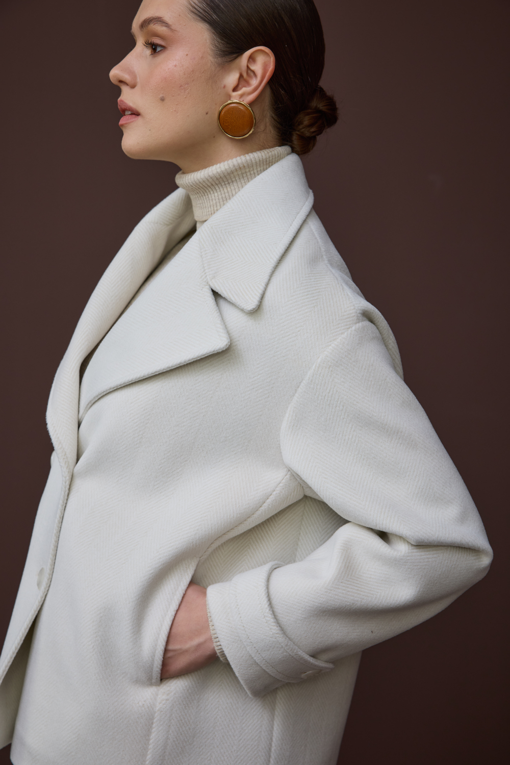 KISA KAŞMİR KABAN EKRU - 9