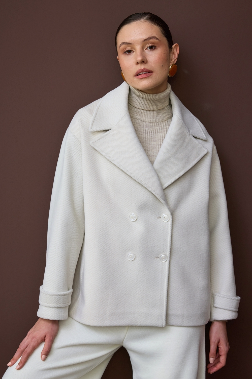 KISA KAŞMİR KABAN EKRU - 2