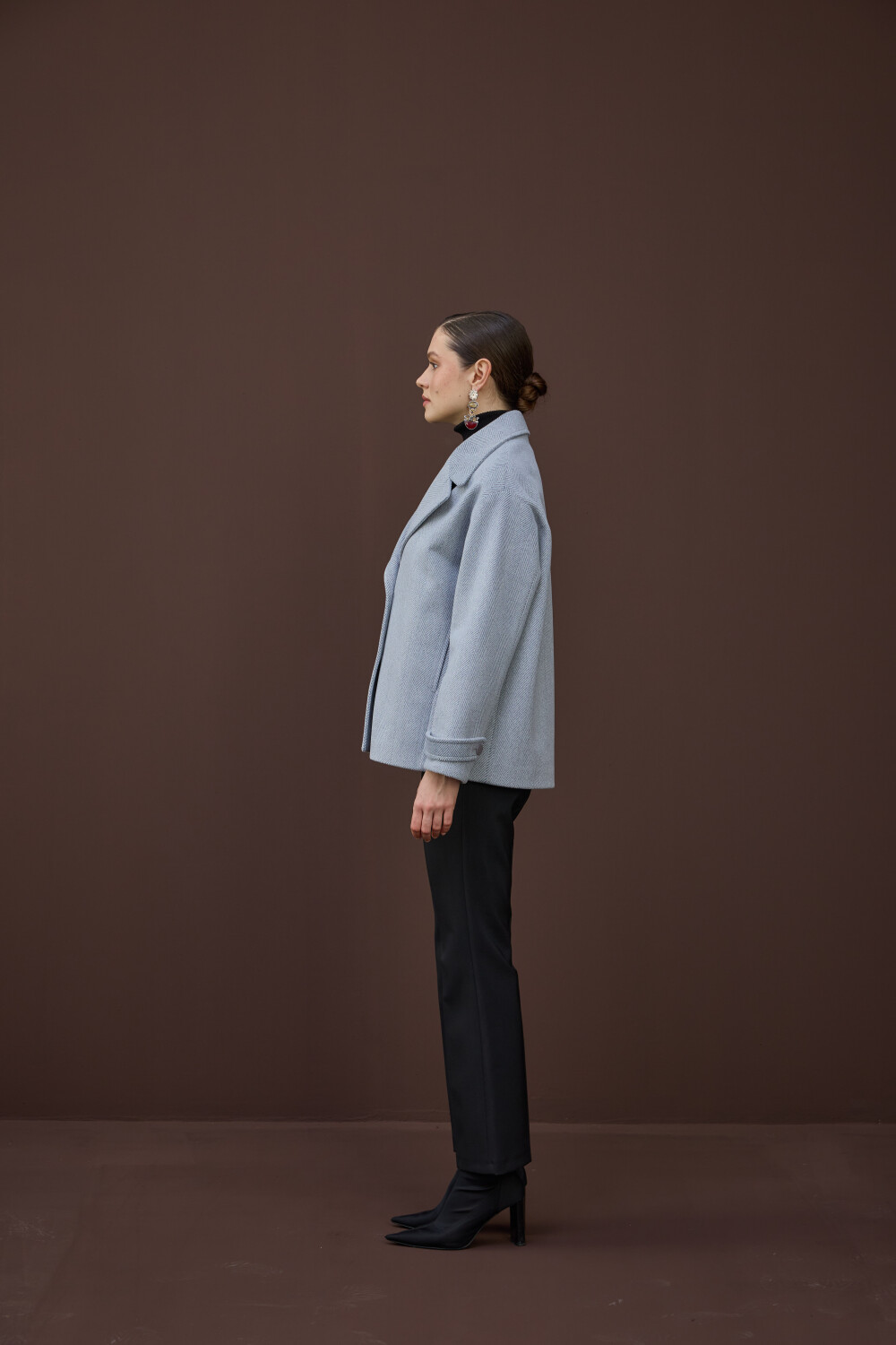 KISA KAŞMİR KABAN GRİ - 4