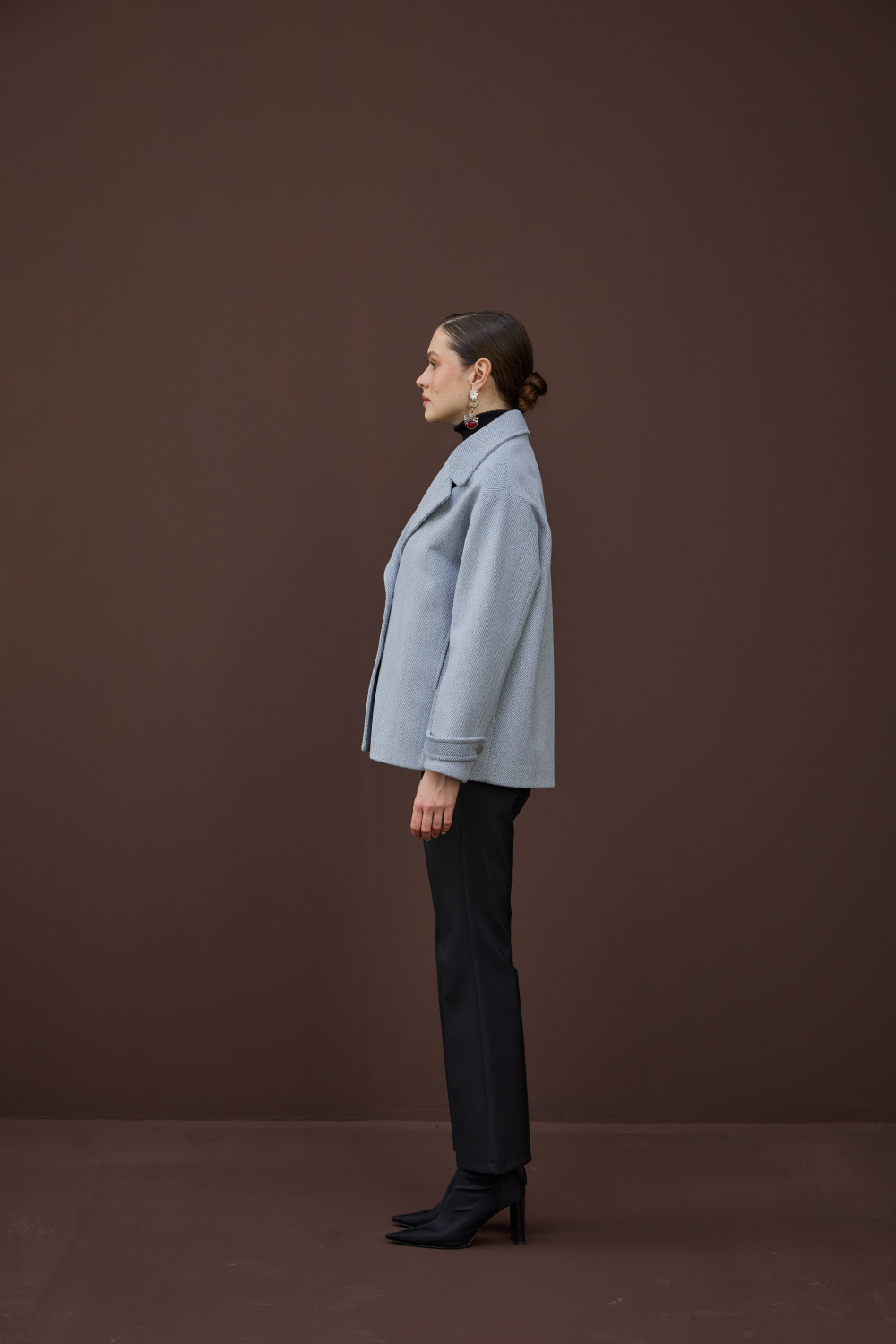 KISA KAŞMİR KABAN GRİ - 4