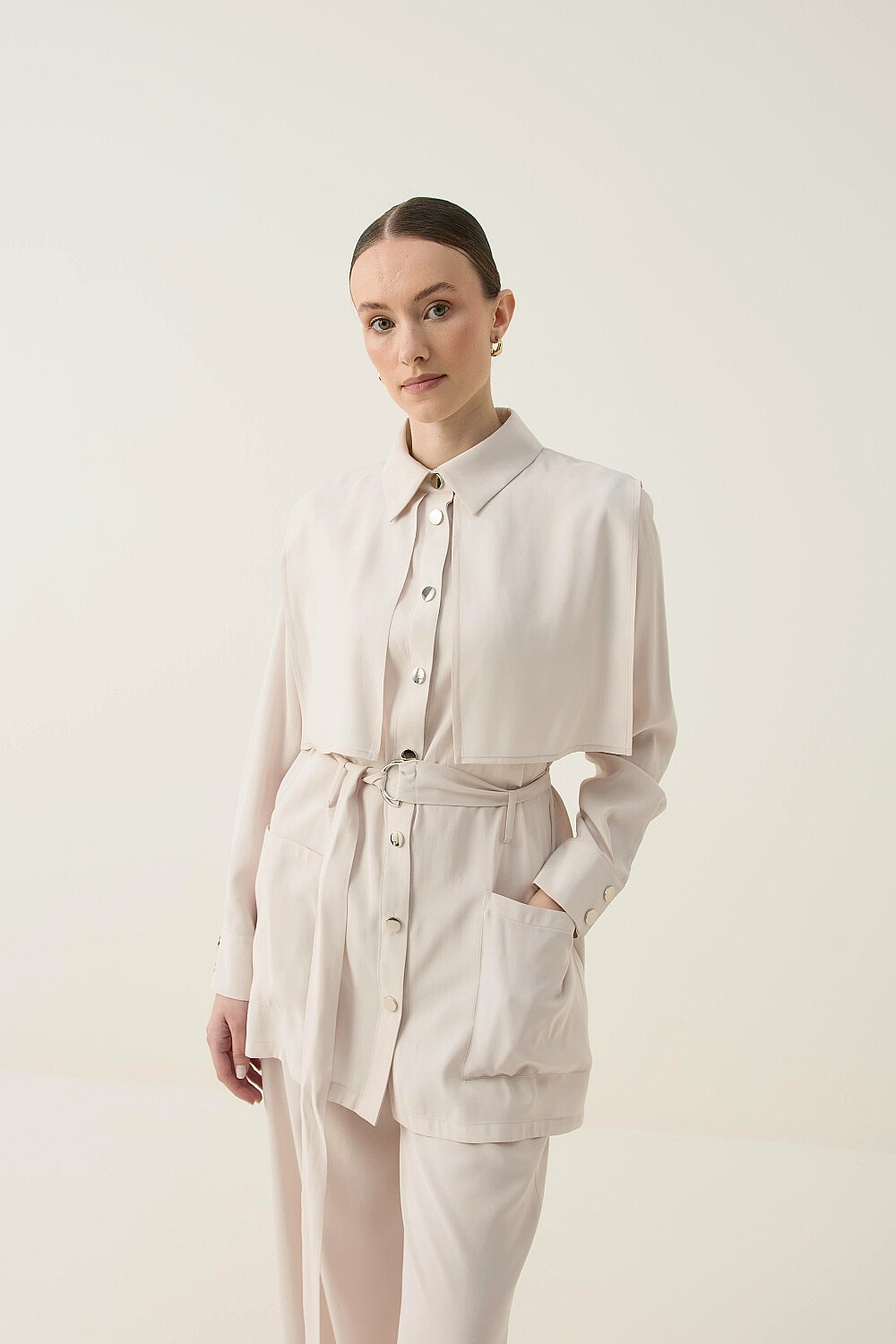 MODAL KUMAŞ ÇITÇITLI TAKIM BEJ - 1