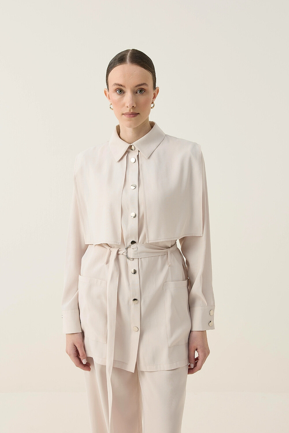 MODAL KUMAŞ ÇITÇITLI TAKIM BEJ - 2