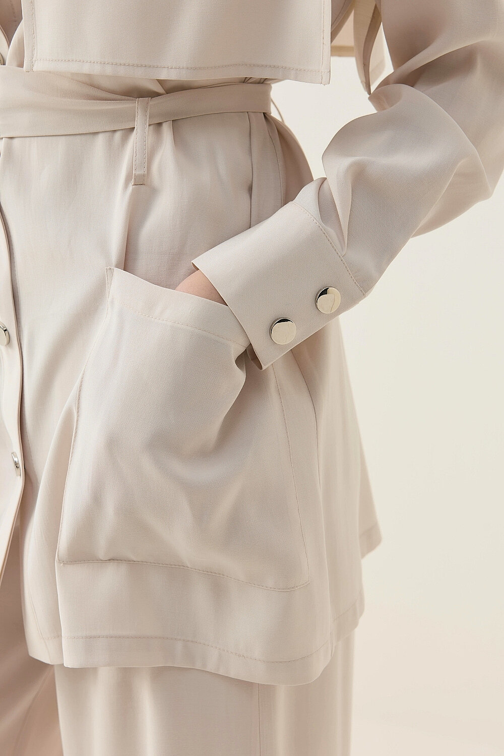 MODAL KUMAŞ ÇITÇITLI TAKIM BEJ - 3