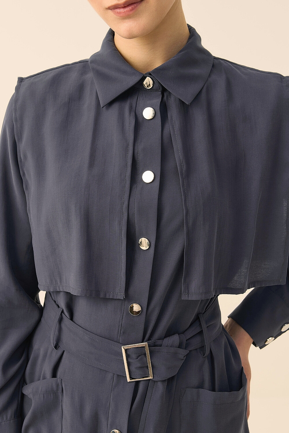 MODAL KUMAŞ ÇITÇITLI TAKIM İNDİGO - 4