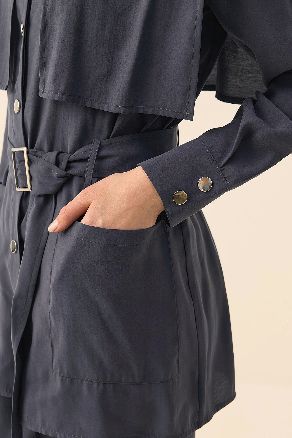 MODAL KUMAŞ ÇITÇITLI TAKIM İNDİGO - 6