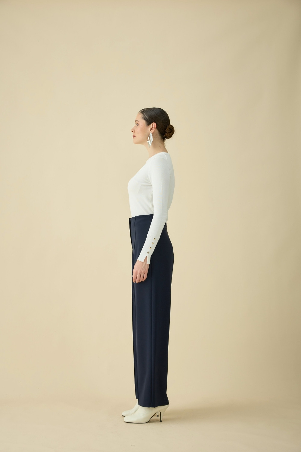 PALAZZO PANTOLON LACİVERT - 2