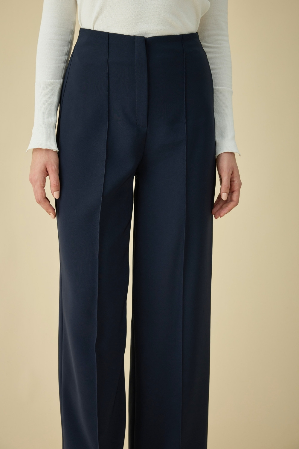 PALAZZO PANTOLON LACİVERT - 5