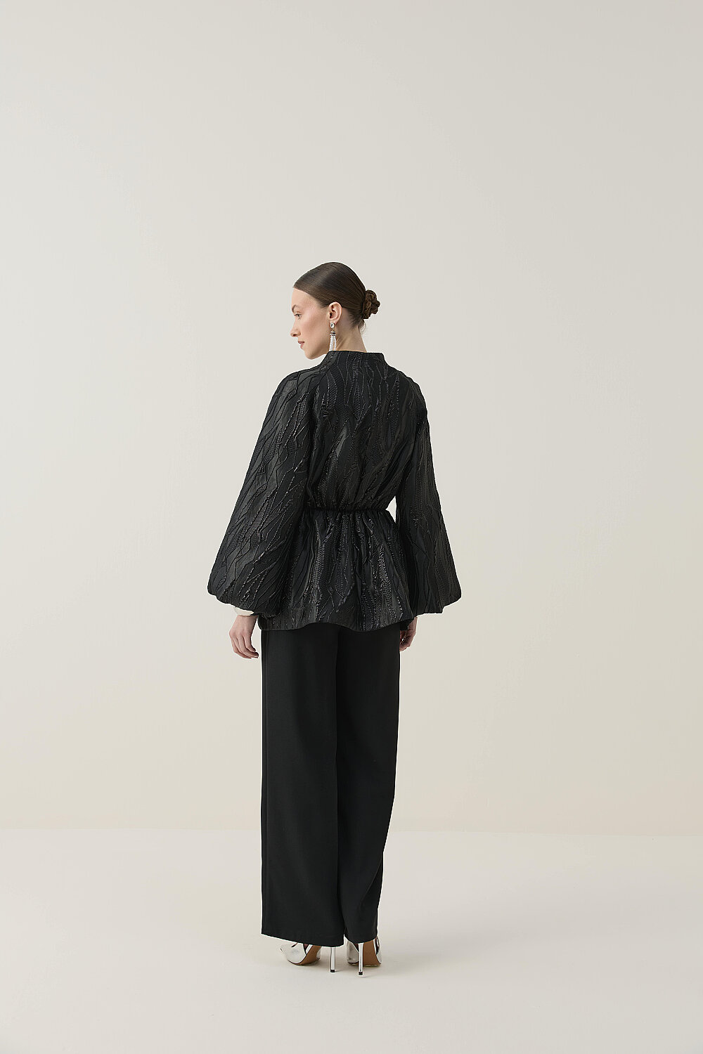 PREMİUM JAKAR KİMONO CEKET SİYAH - 11