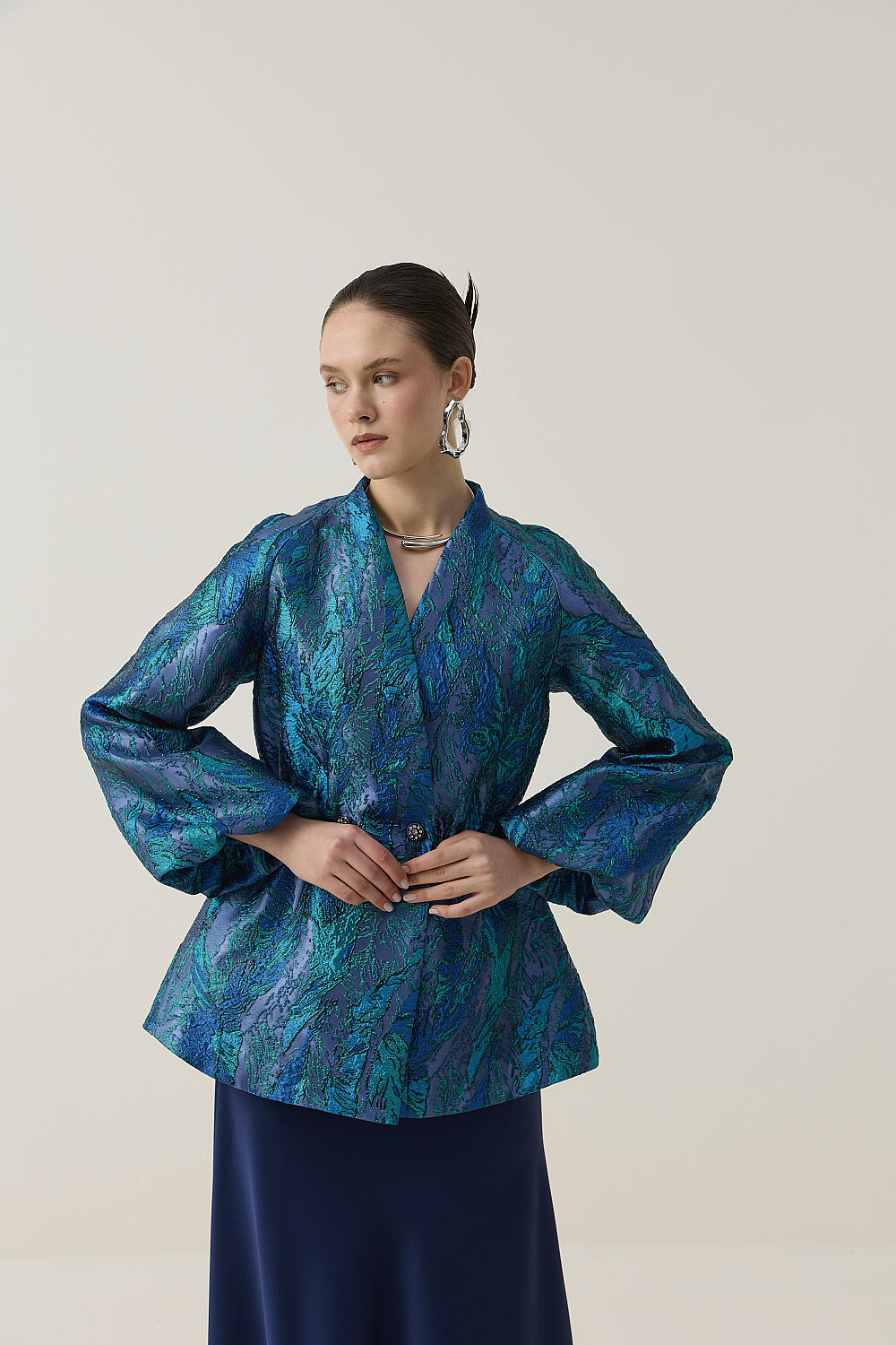 PREMİUM JAKAR KİMONO CEKET - 9