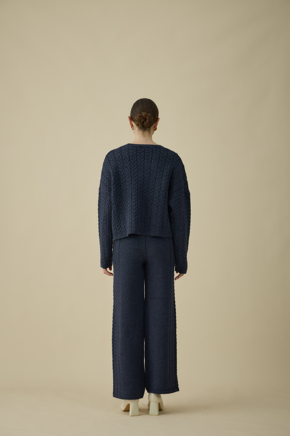 SAÇ ÖRGÜLÜ TAKIM LACİVERT - 3