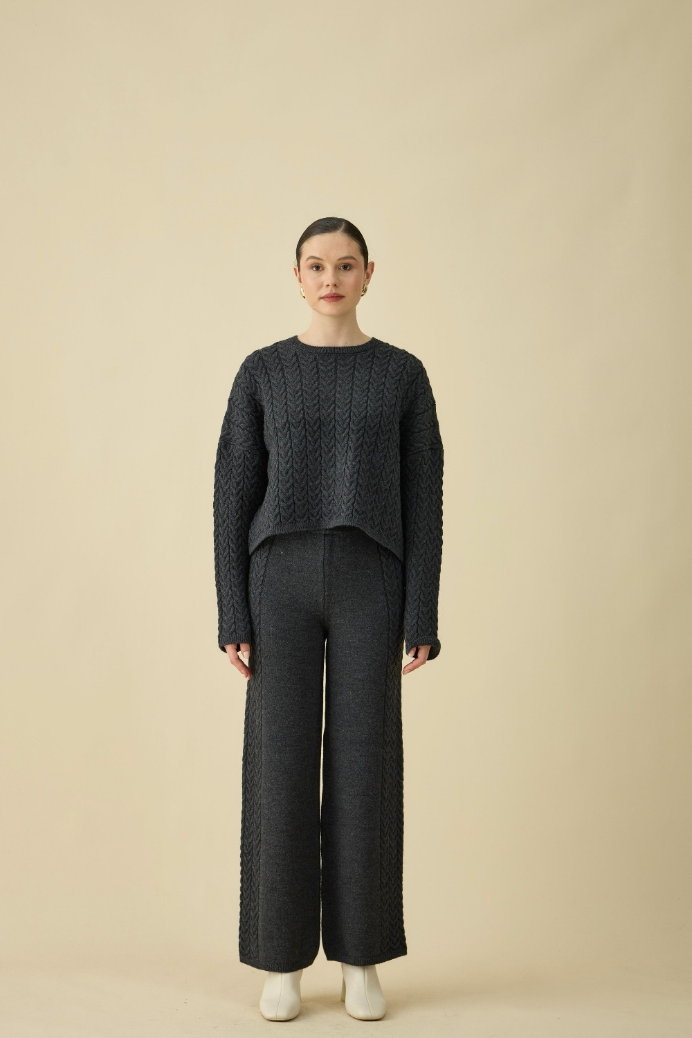 SAÇ ÖRGÜLÜ TAKIM SİYAH - 2