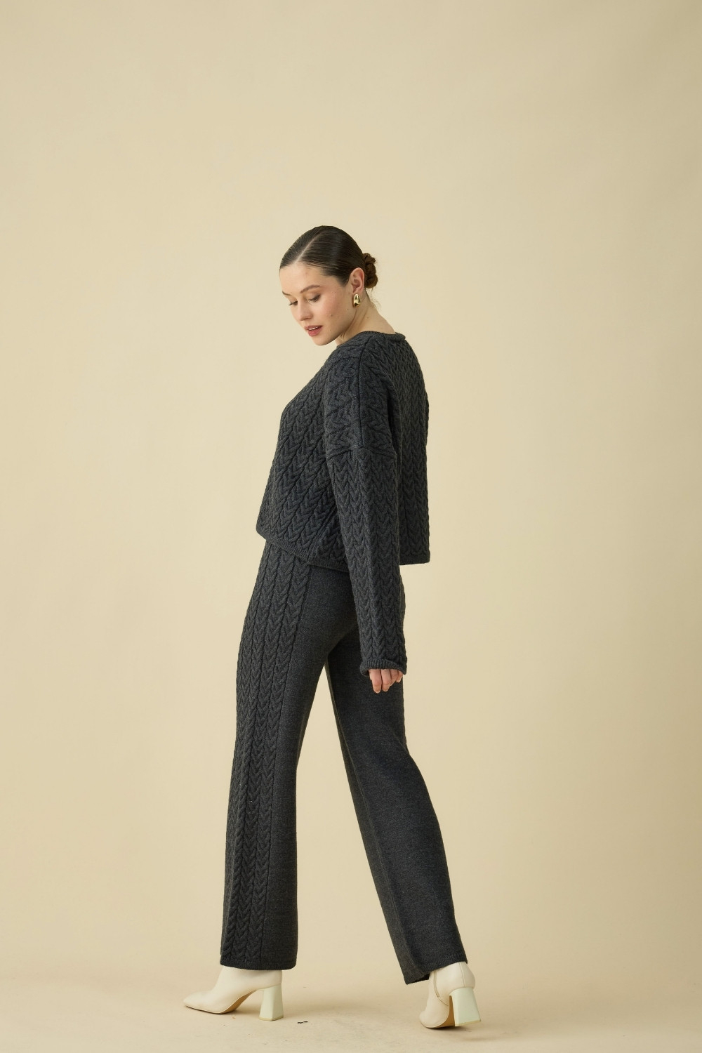 SAÇ ÖRGÜLÜ TAKIM SİYAH - 4