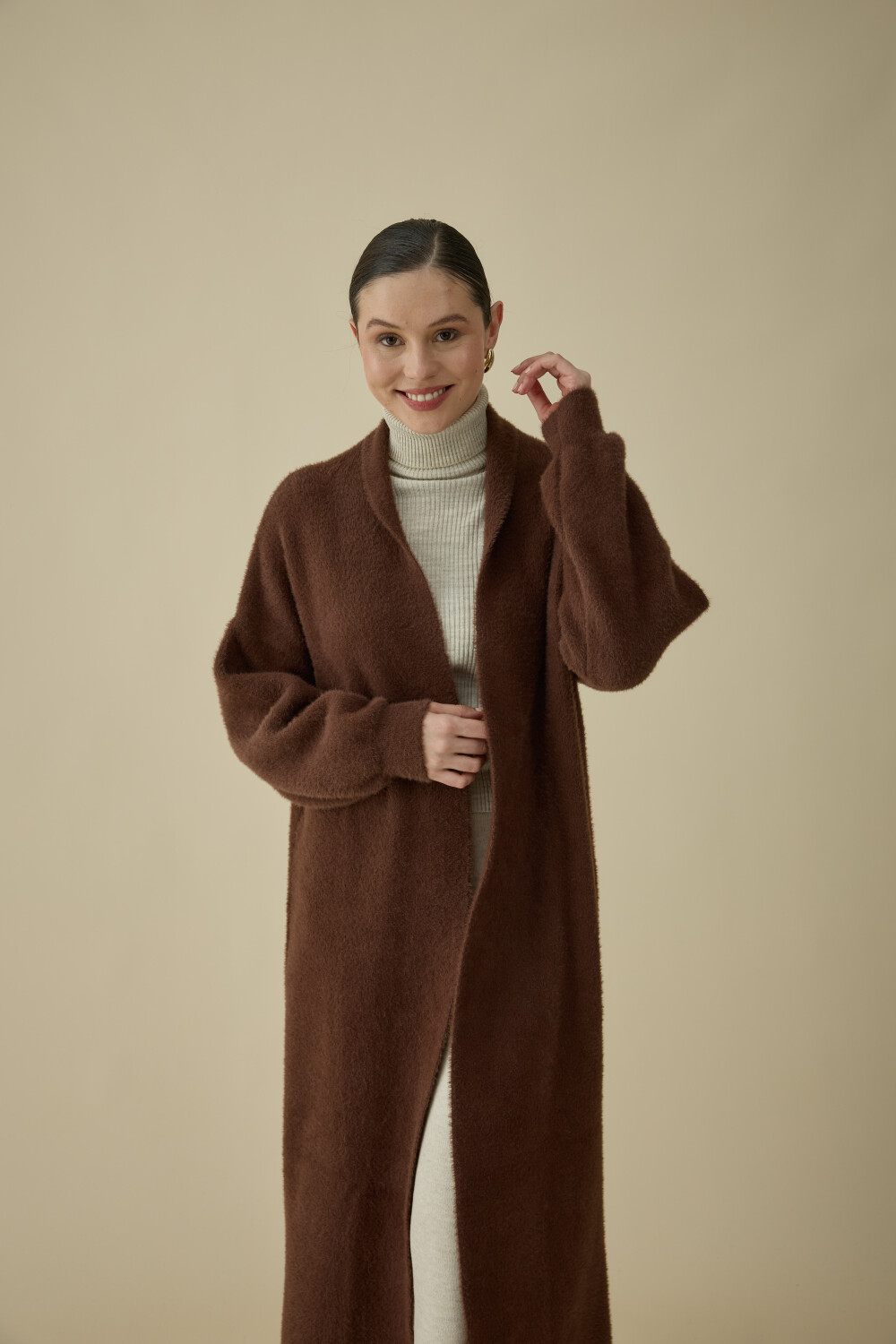 SAÇAKLI UZUN HIRKA KAHVE - 6