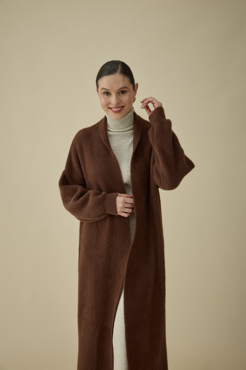 SAÇAKLI UZUN HIRKA KAHVE - 6