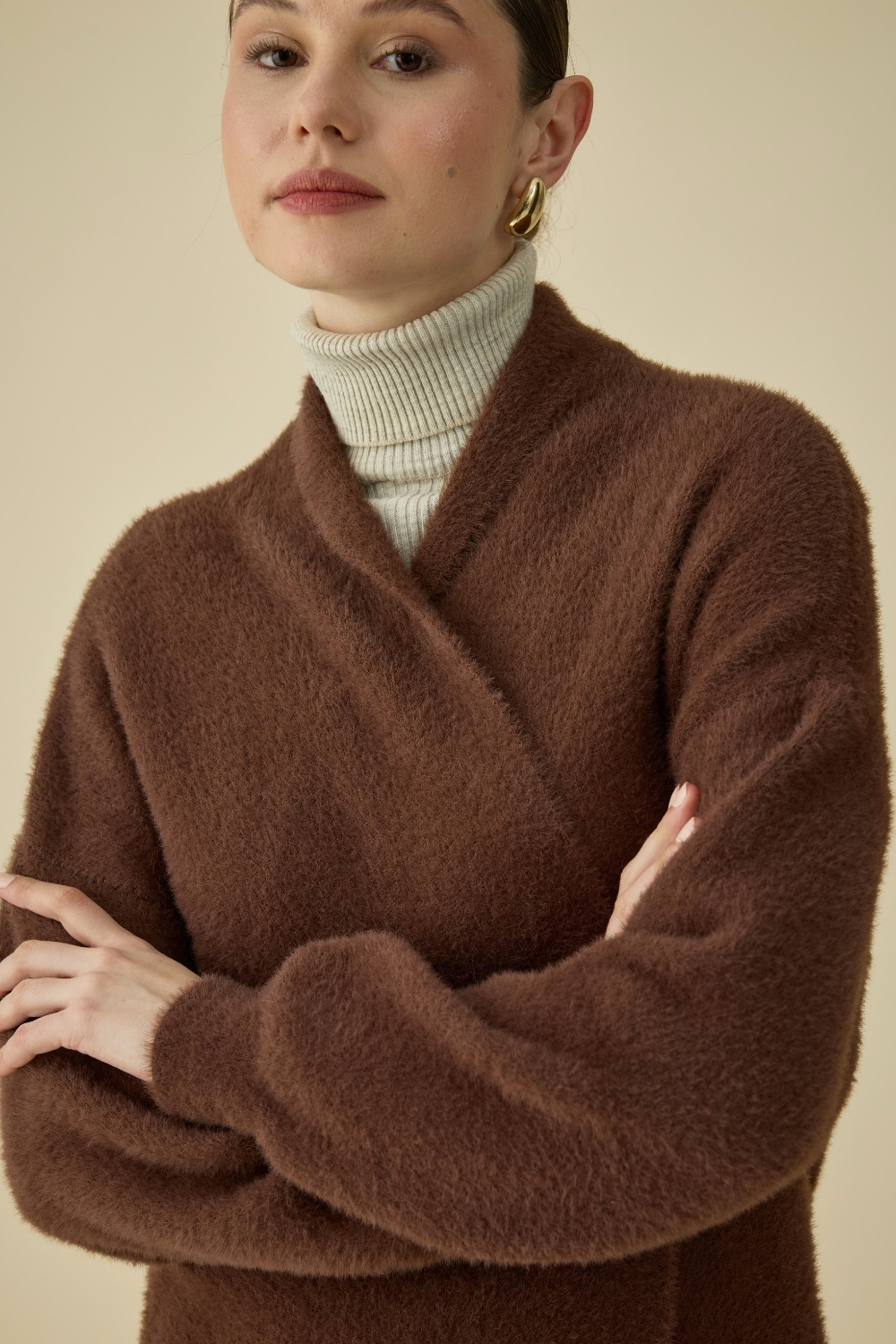 SAÇAKLI UZUN HIRKA KAHVE - 2