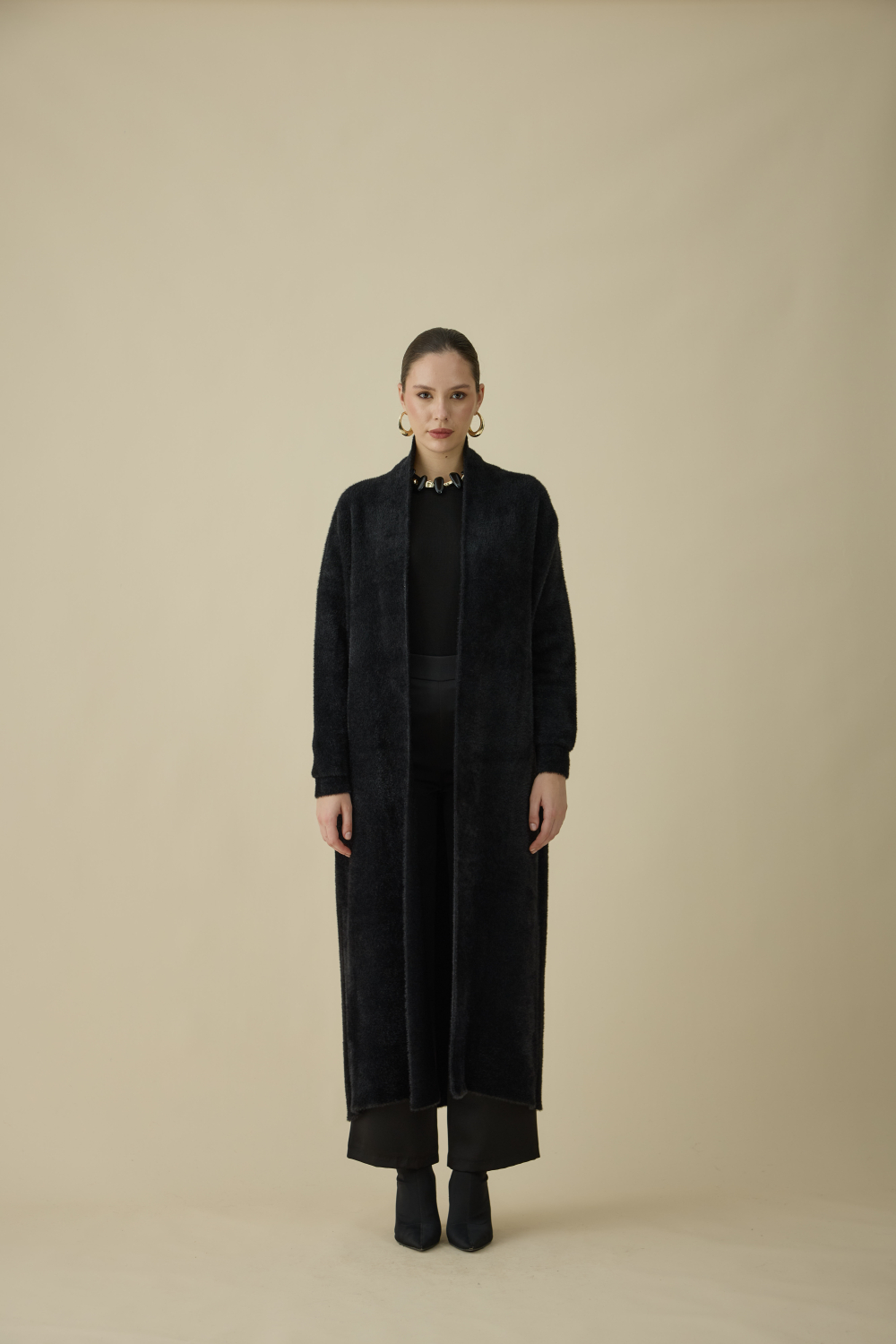 SAÇAKLI UZUN HIRKA SİYAH - 2