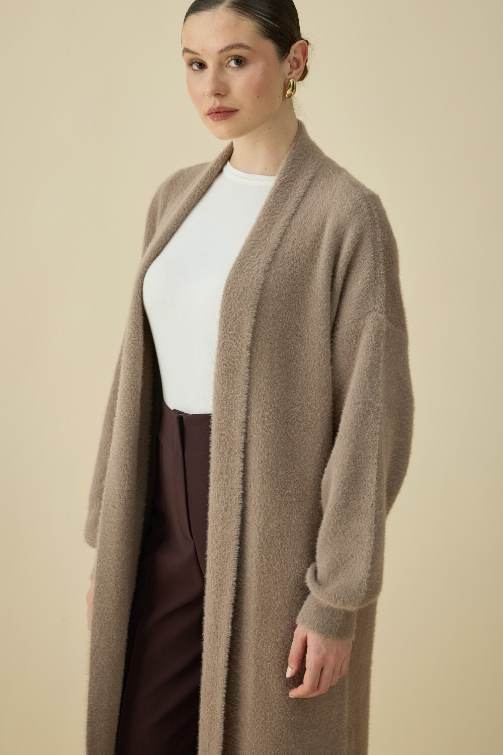 SAÇAKLI UZUN HIRKA VİZON - 