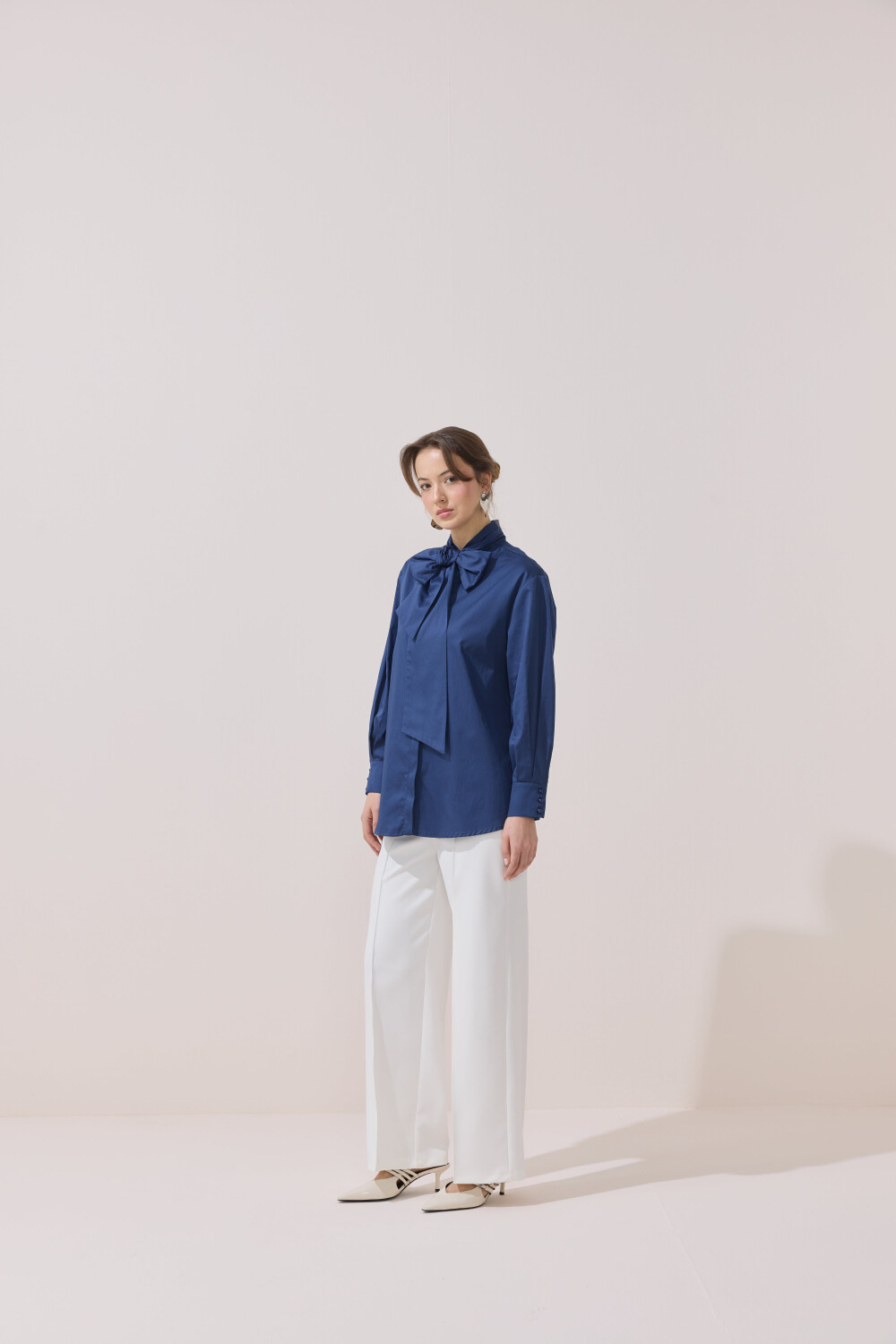 SEYYAR FİYONK DETAYLI GÖMLEK LACİVERT - 4