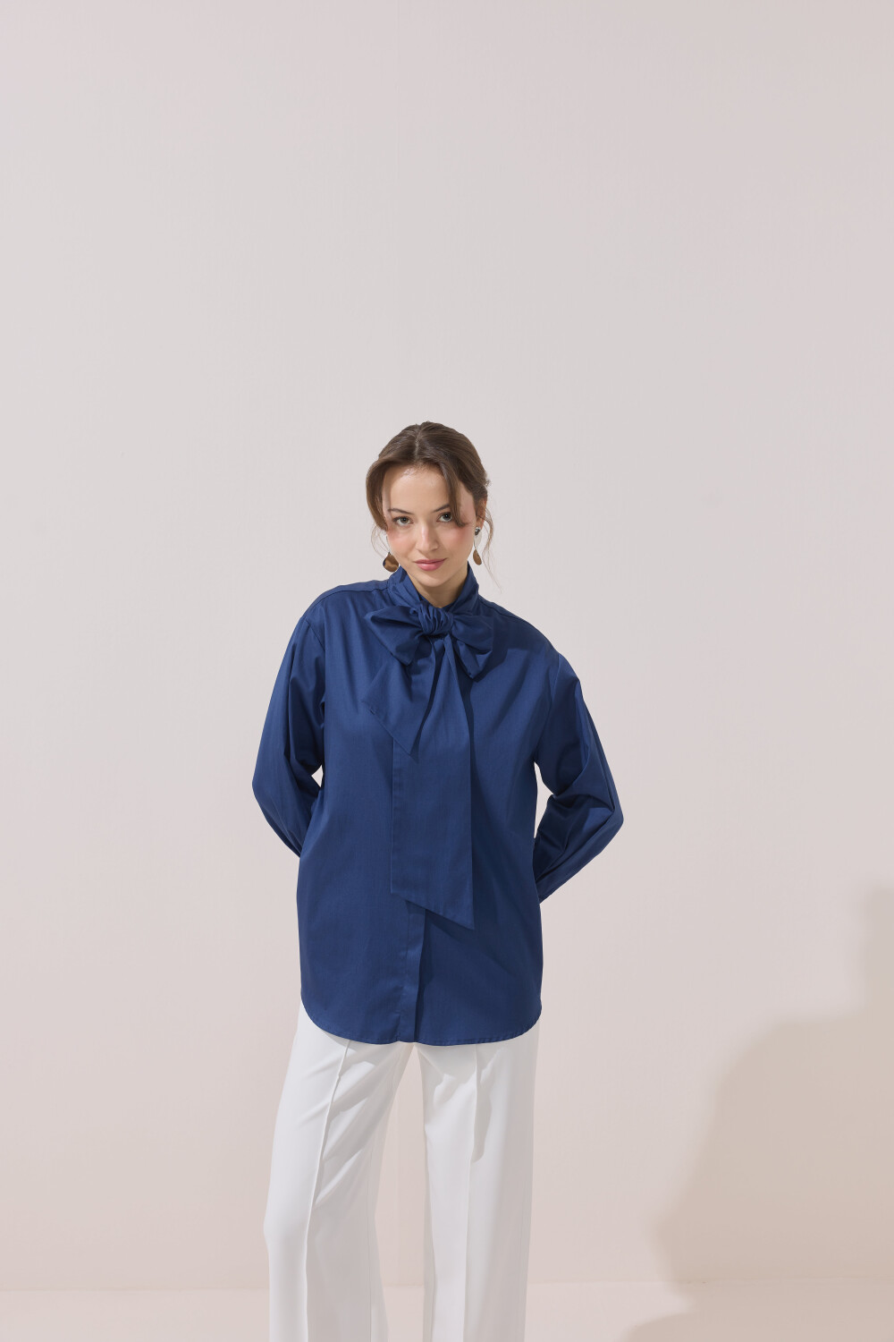 SEYYAR FİYONK DETAYLI GÖMLEK LACİVERT - 