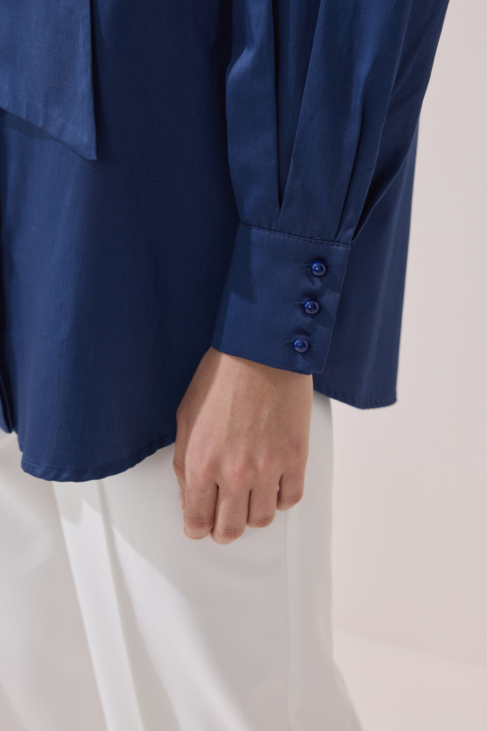 SEYYAR FİYONK DETAYLI GÖMLEK LACİVERT - 3