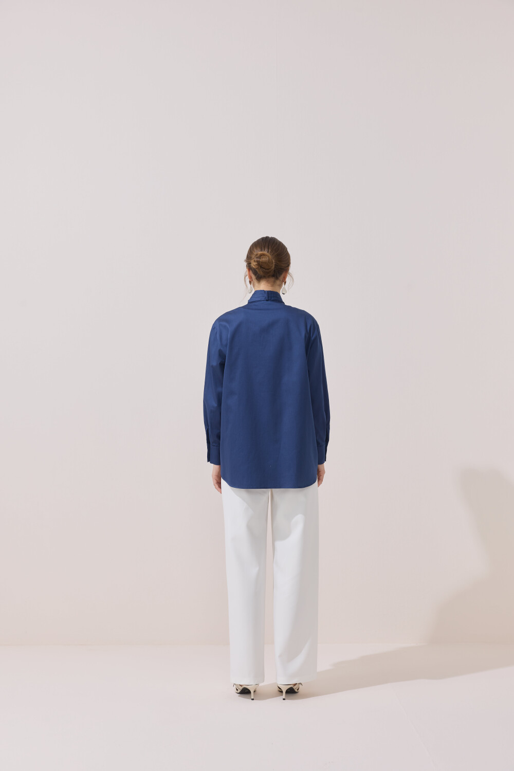 SEYYAR FİYONK DETAYLI GÖMLEK LACİVERT - 5