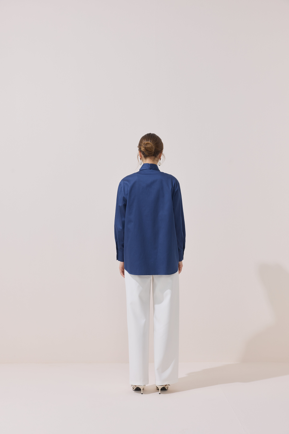 SEYYAR FİYONK DETAYLI GÖMLEK LACİVERT - 5