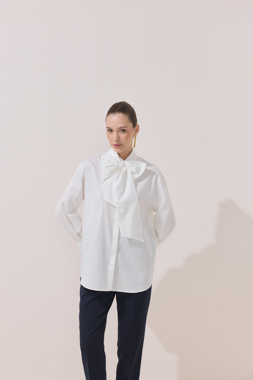 SEYYAR FİYONK DETAYLI GÖMLEK EKRU - 2