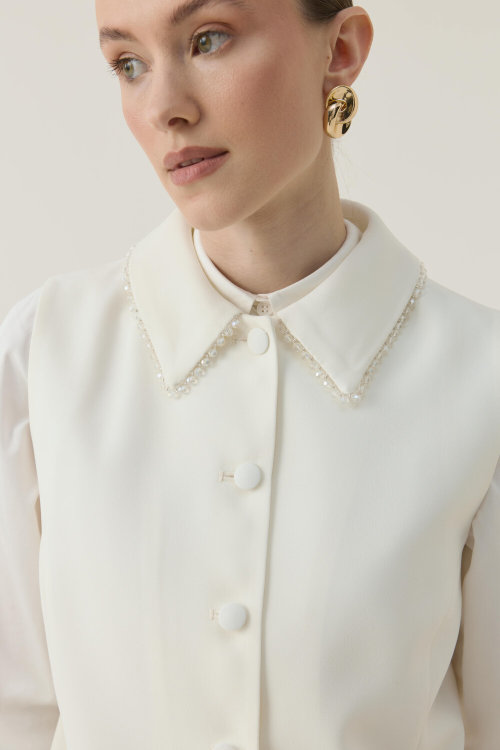 TAŞ İŞLEME DETAYLI YELEK TAKIM - 3