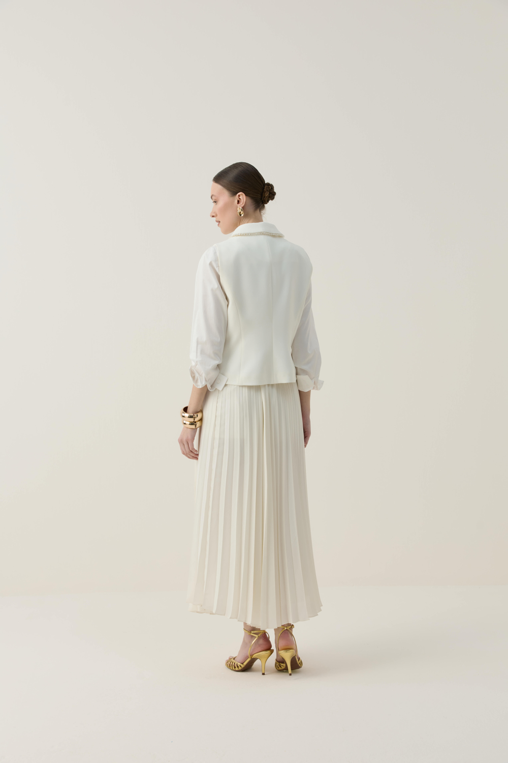 TAŞ İŞLEME DETAYLI YELEK TAKIM - 9