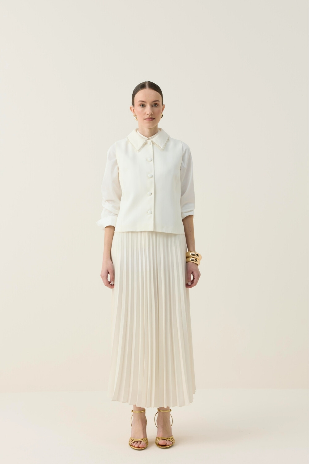 TAŞ İŞLEME DETAYLI YELEK TAKIM - 6