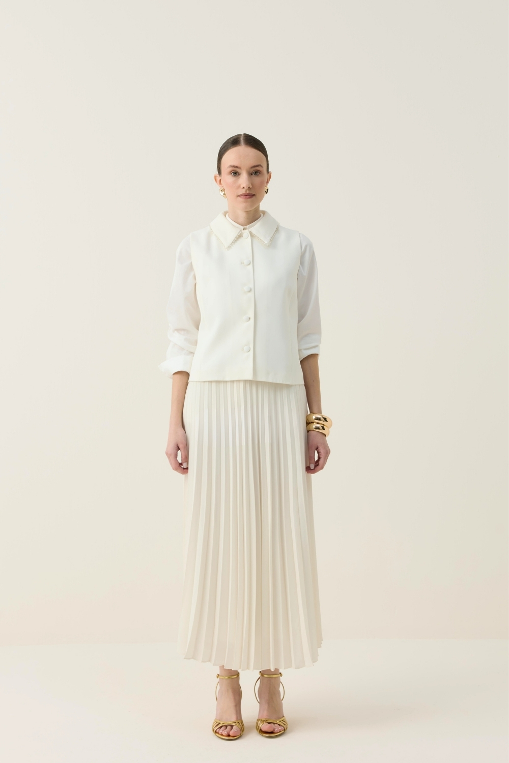 TAŞ İŞLEME DETAYLI YELEK TAKIM - 6