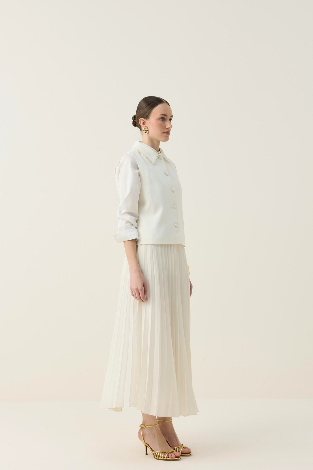 TAŞ İŞLEME DETAYLI YELEK TAKIM - 7