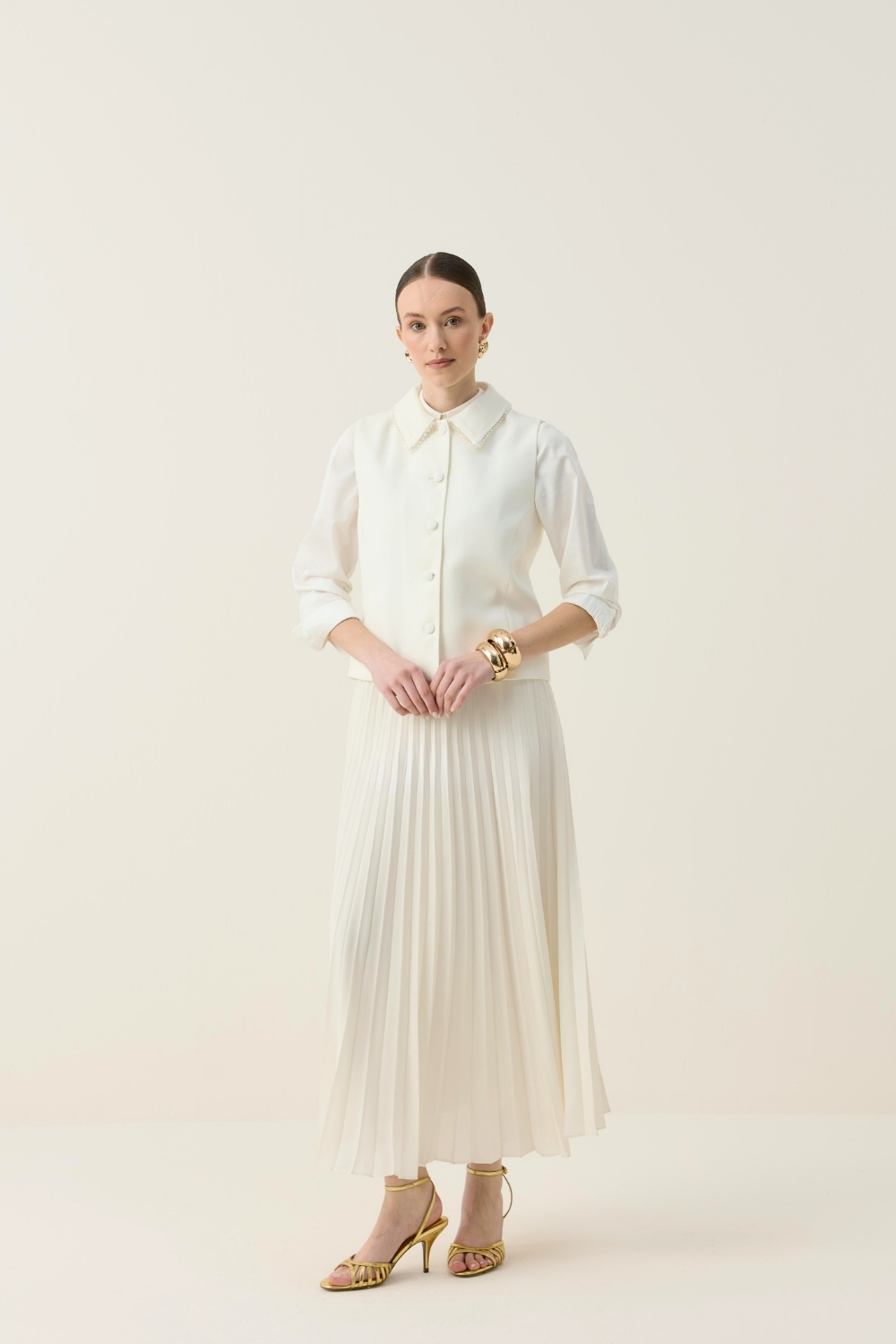 TAŞ İŞLEME DETAYLI YELEK TAKIM - 1