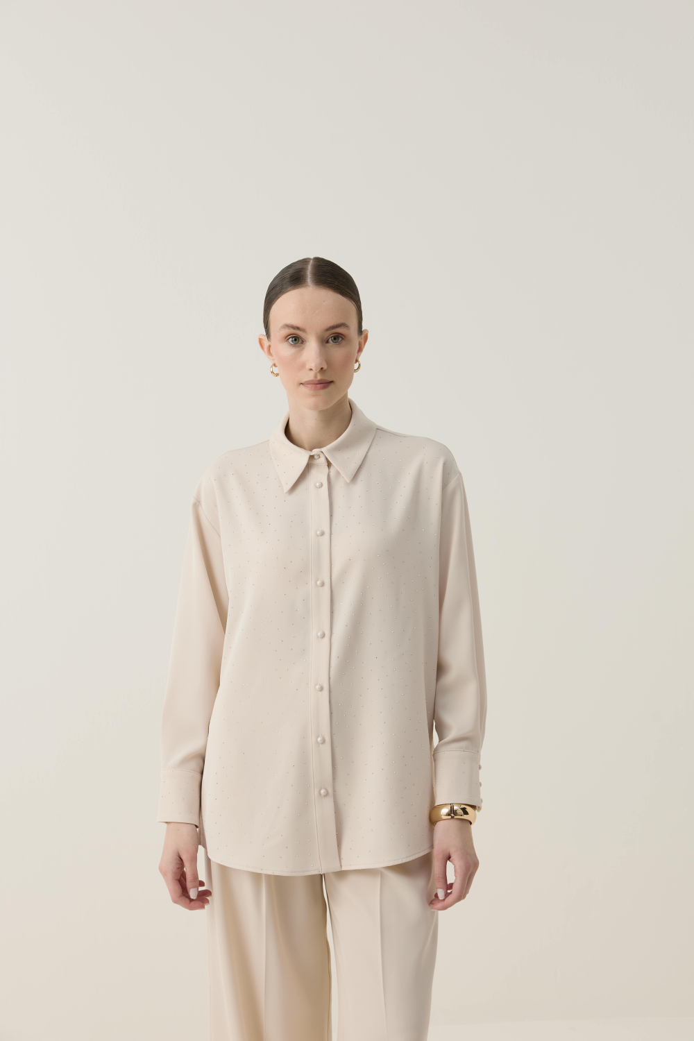 TAŞLI TAKIM BEJ - 1