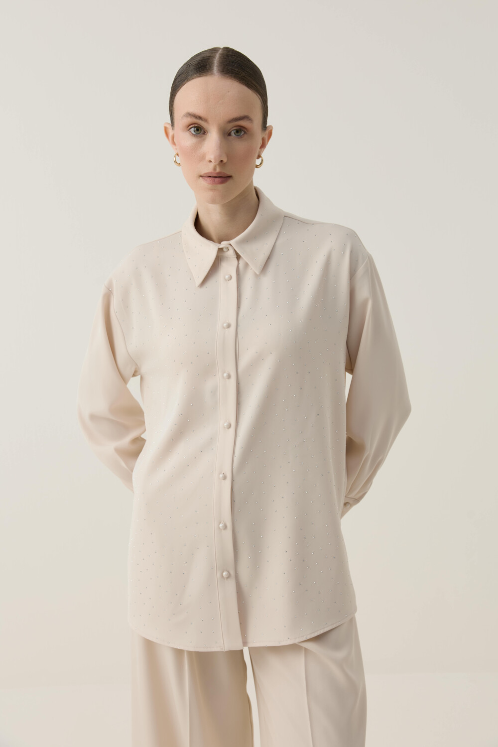 TAŞLI TAKIM BEJ - 5