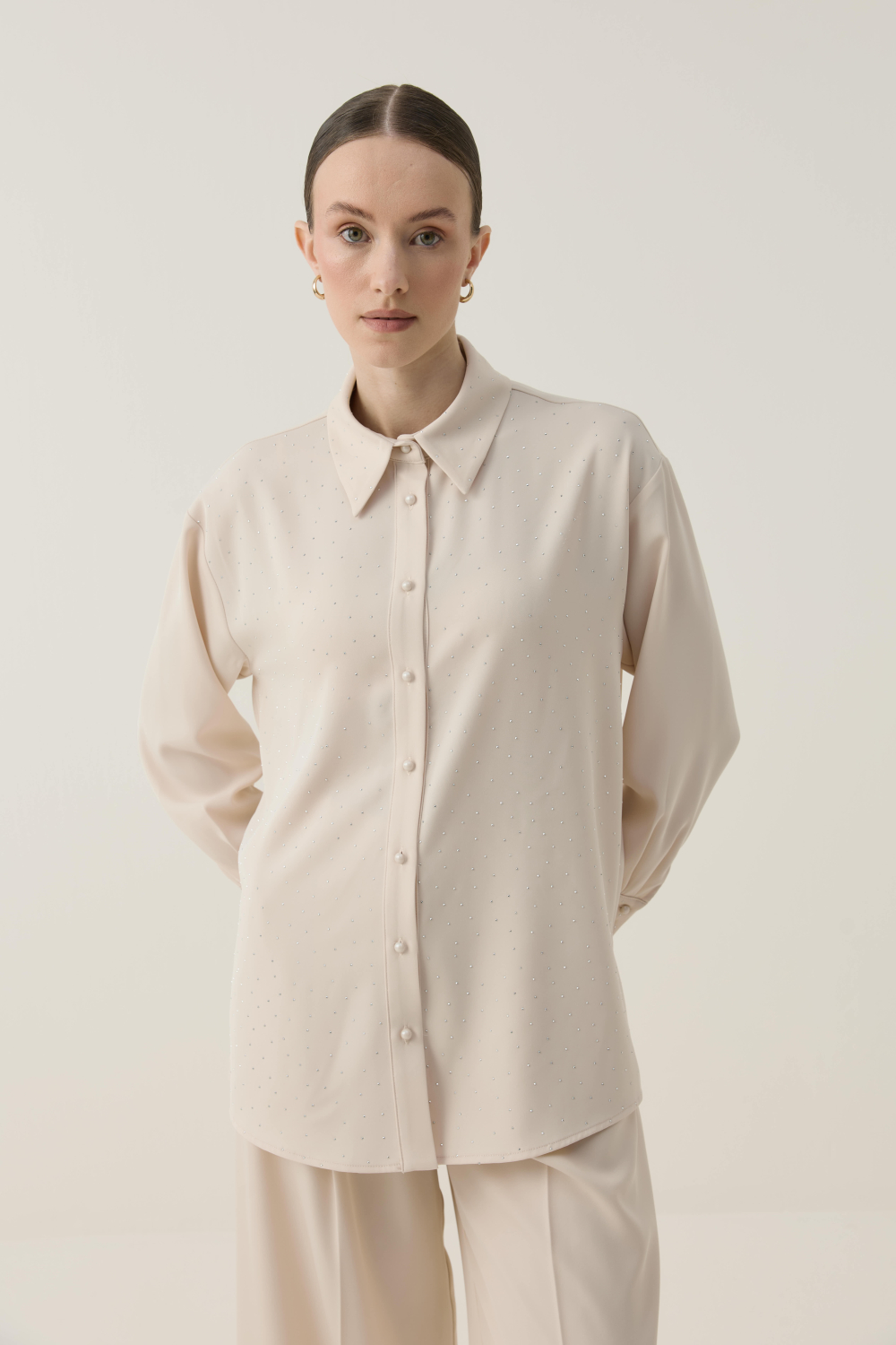 TAŞLI TAKIM BEJ - 5