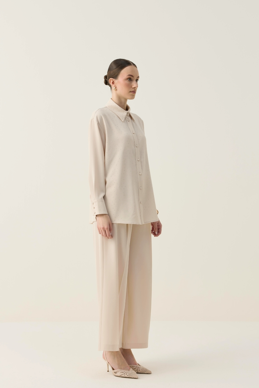 TAŞLI TAKIM BEJ - 9