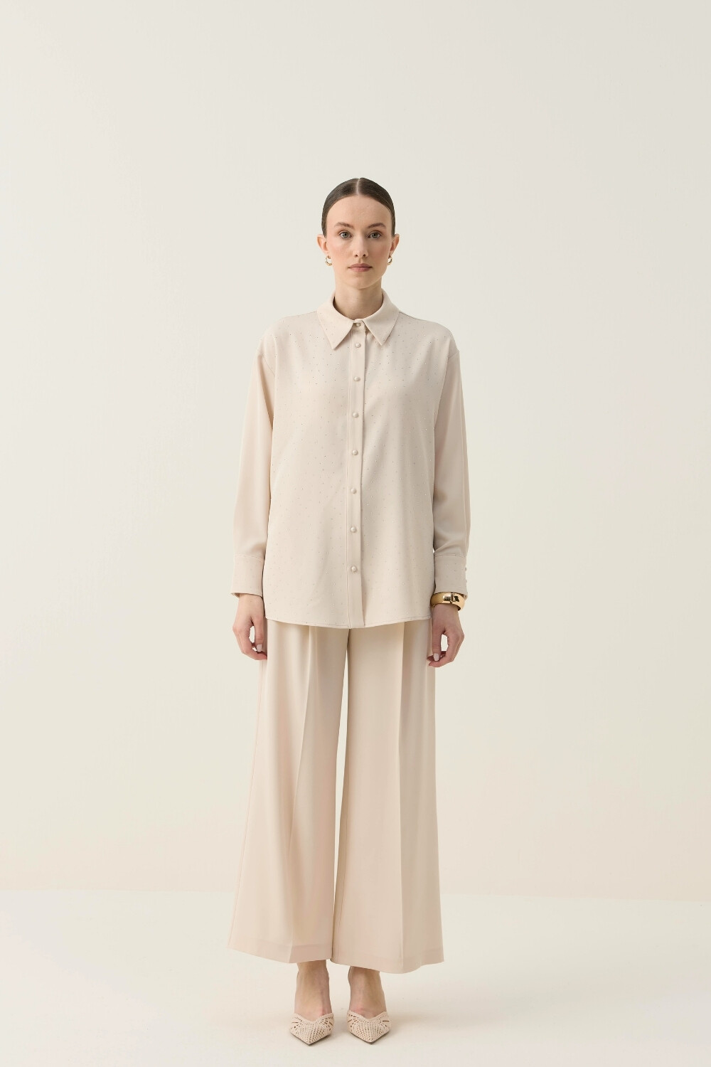 TAŞLI TAKIM BEJ - 2