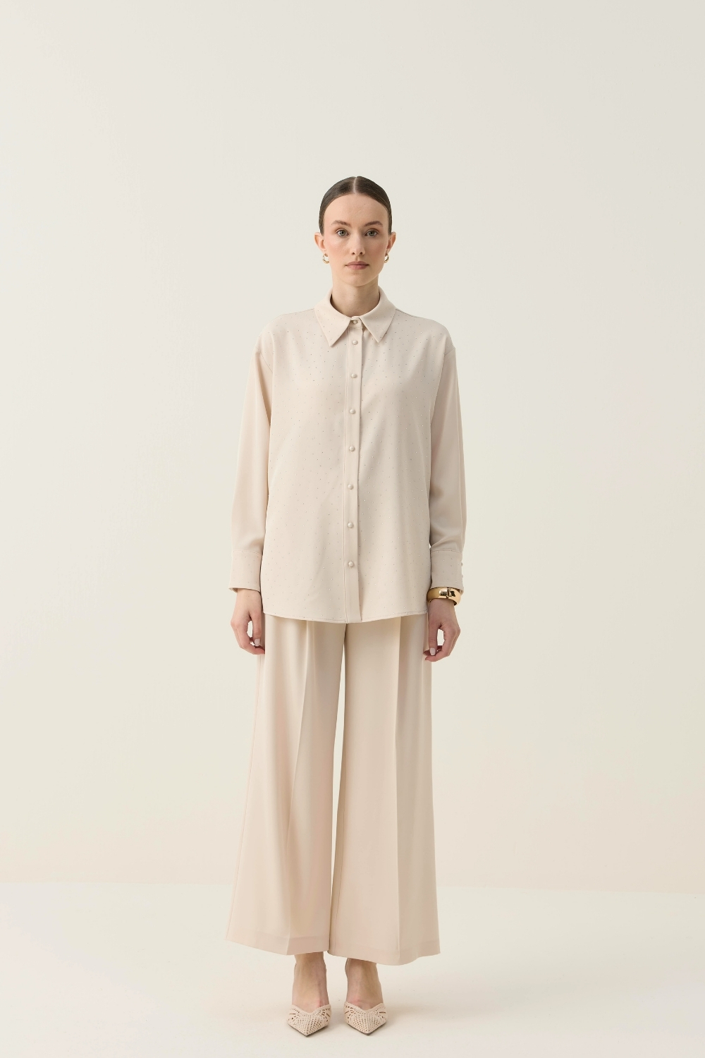 TAŞLI TAKIM BEJ - 2