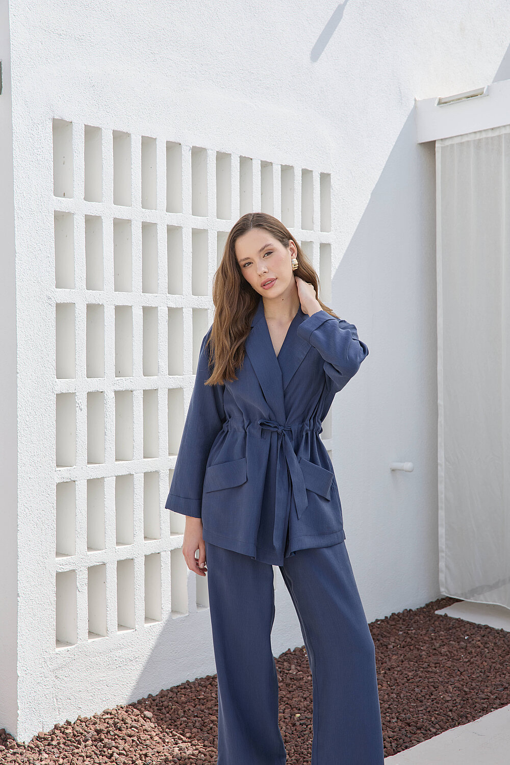 TENCEL CEKET TAKIM İNDİGO - 3