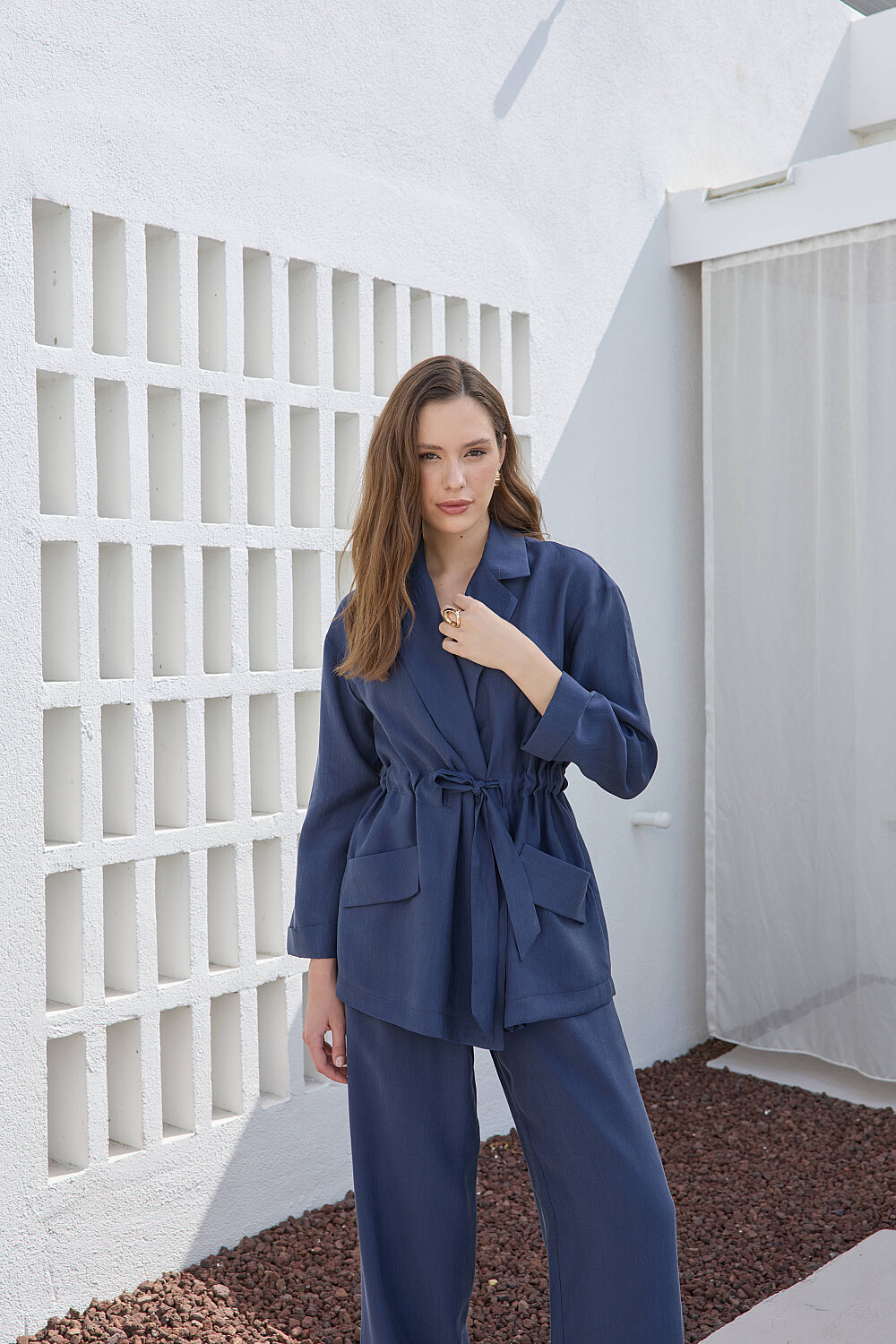 TENCEL CEKET TAKIM İNDİGO - 4