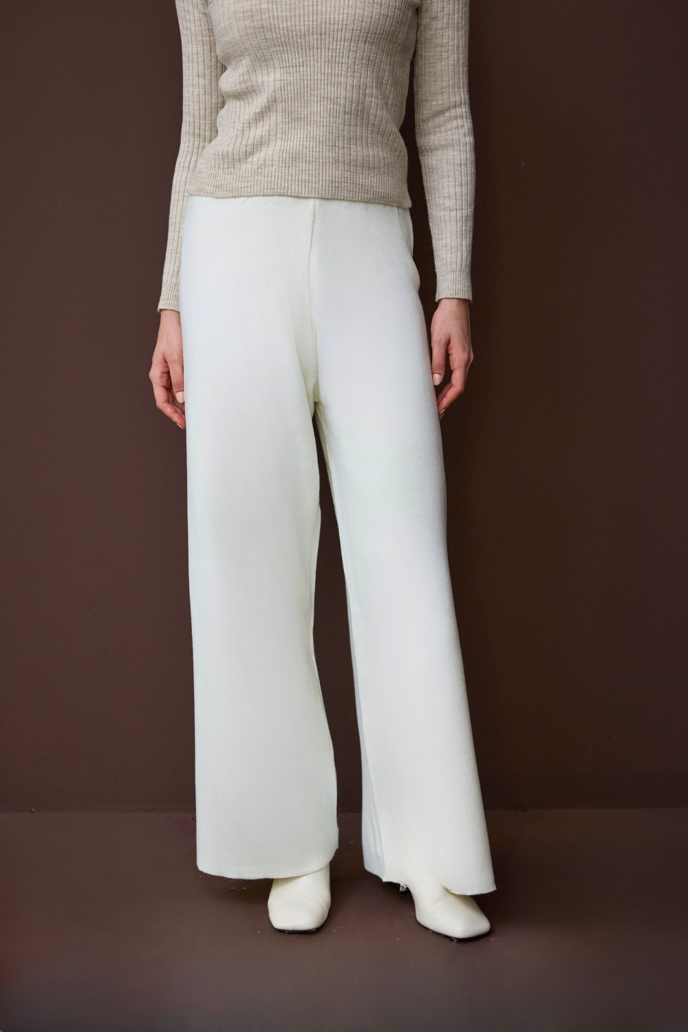 TRİKO PANTOLON EKRU - 1