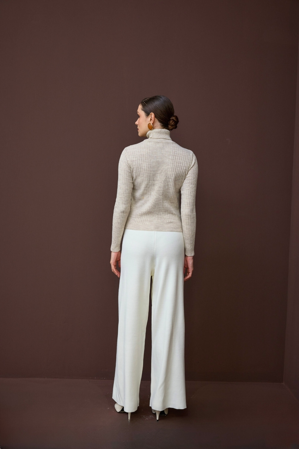 TRİKO PANTOLON EKRU - 4