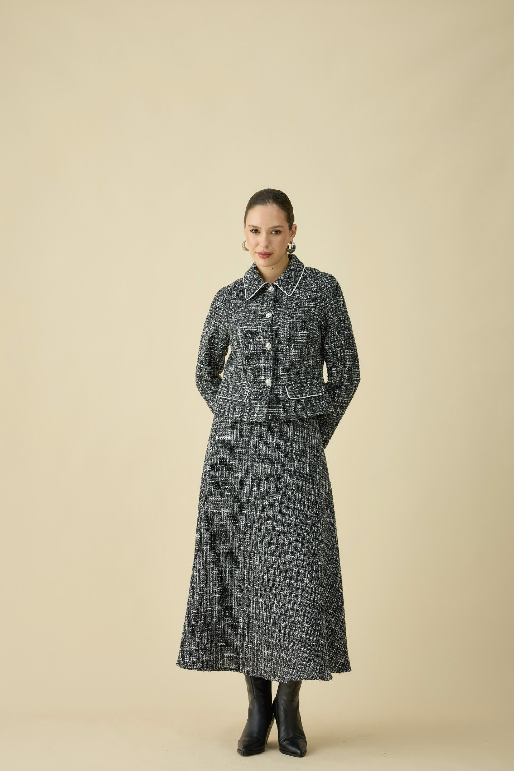 TÜVİT BİYELİ CEKET TAKIM - 