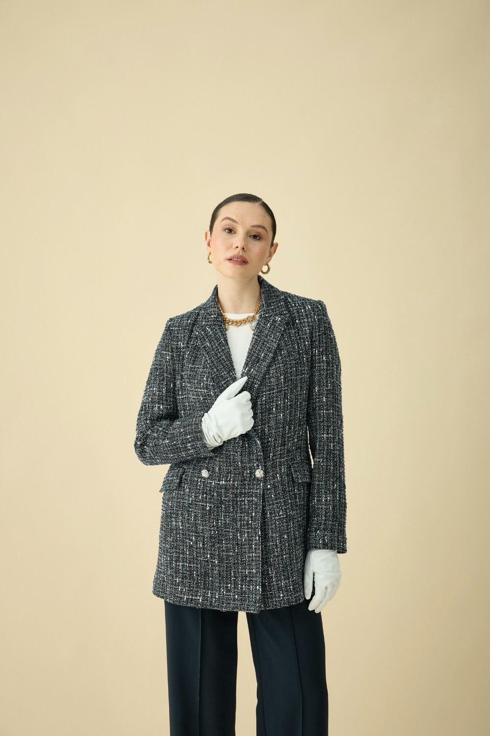 TÜVİT BLAZER CEKET SİYAH - 