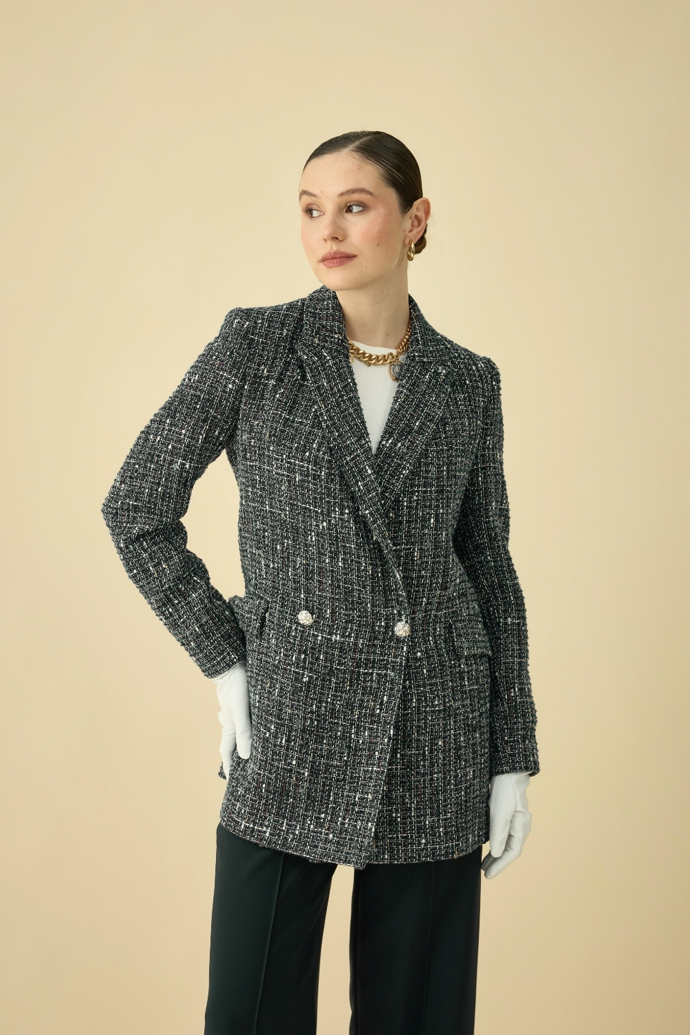 TÜVİT BLAZER CEKET SİYAH - 2